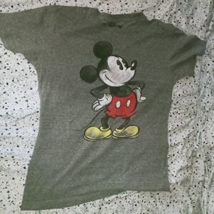 Disney Mickey Mouse Gray Kids T-Shirt